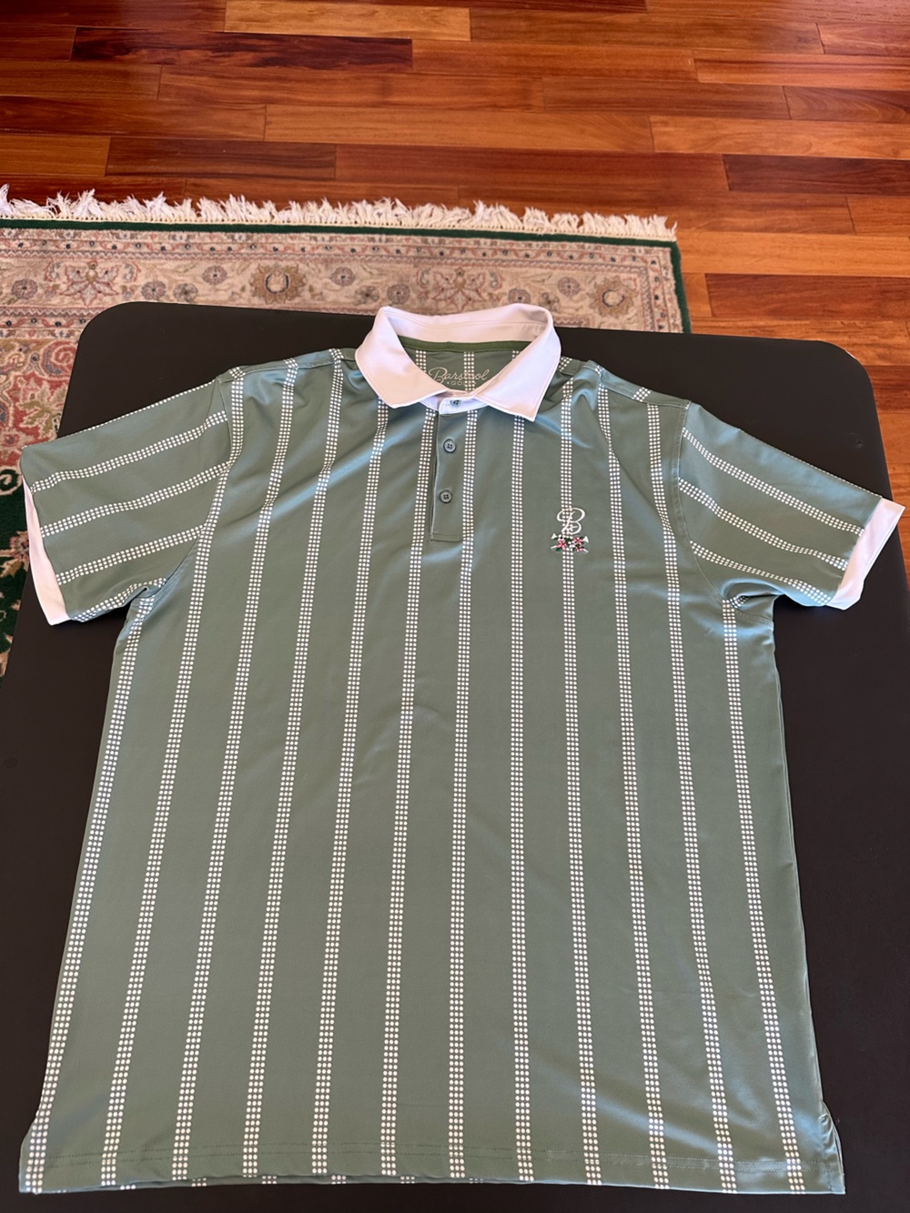 Barstool Golf Polo Short Sleeve Shirt Lightweight Stretch Green Men’s 2XL